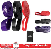 SLOVIC TPE Bands for Workout | Pull Up & Stretching | Heavy Duty Material | Resistance Band for Home Workouts & Stretching Bands for Exercise | Gym Equipment for Home Workout | Ideal for Men & Women | Combo