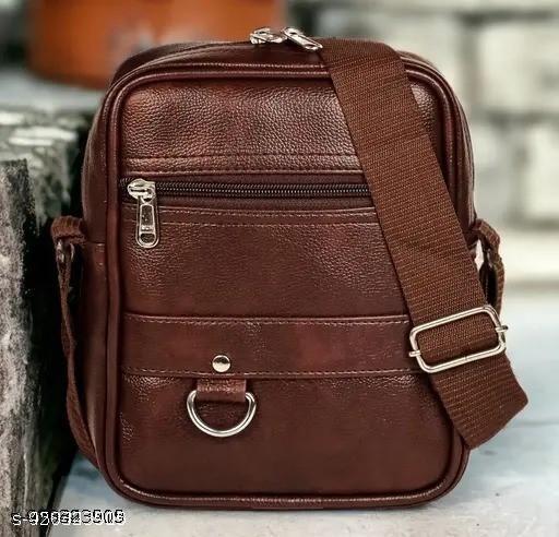 Stylish Professional Casual Synthetic Leather Unisex Bag/Shoulder Bag for Men/Travel Bag/Cross Body Bag/Office Business Bag/Messenger Bag/Stylish Sling Bag for Men & Women