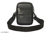 Leather Small Sling Bag for Men | Chest Slinger bag | Crossbody Bag| Side Bag Men | Mini Leather Slings | Corporate Gift Item | Passport Sling.