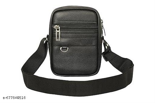Leather Small Sling Bag for Men | Chest Slinger bag | Crossbody Bag| Side Bag Men | Mini Leather Slings | Corporate Gift Item | Passport Sling.