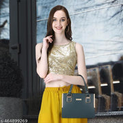 GRAADA Synthetic Leather Casual Design Shoulder Crossbody Handbag For Women