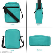 Shavika Bag Polyester Sling Cross Body Travel Office Business Messenger one Side Shoulder Pouch Bag for Men and Women MB201 Green