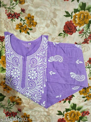 Cotton kurti Embroidered