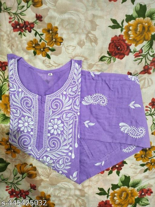 Cotton kurti Embroidered