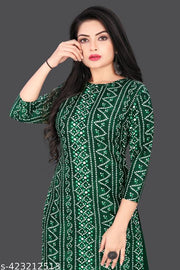Women Crepe Printed Straight Kurti Combo of 2 PACK OF 2, Extra plus Size - S, M, L, XL, XXL, 2XL, XXXL, 3XL, 4XL, 5XL ( New Arrival New Design Fashionable Kurti )
