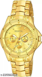 GO Gold Dial Watch For Men Gold  watches