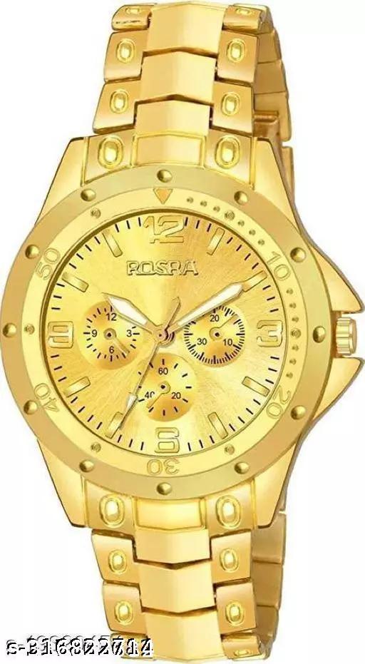 GO Gold Dial Watch For Men Gold  watches