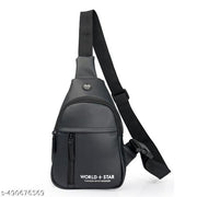 Sling Crossbody Bag for Men, Stylish Chest Shoulder Bag for Men & Women, Adjustable Strap for Commuting Travel Outdoor Activities