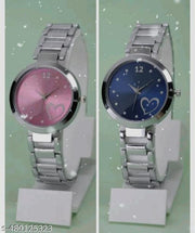 Classic Silver Round Dial Women's Watch