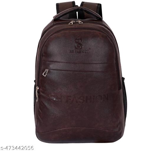 Latest Leather Fashionate School Bags Laptop Backpack Waterproof PU Leather Backpacks for Men Women Boys & Girls Backpack Unisex Artificial leather backpack bag/casual/college/school/office 30 Liters