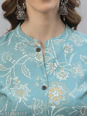 Elevate your wardrobe with our exquisite Blue and White Printed Kurta  a perfect blend of traditional elegance and contemporary style