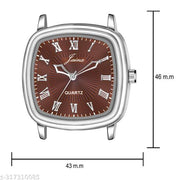 Jainx Square Brown Dial Steel Chain Analog Watch For Men