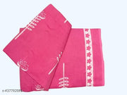 Bagru print cotton mulmul saree with blouse piece