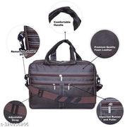 TRENDY LEATHER MENS OFFICIAL LAPTOP BAG BROWN