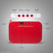 GeneCore BeatMini X1 Portable Bluetooth Speaker | Mini Wireless Bass Speaker with Mobile Stand, TWS Pairing, FM Radio, LED Lights & TF Card Support