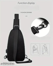 Cross-Border New Arrival Men'S Outdoor Chest Bag European and American Fashion USB Chest Bag Sports Crossbody Bag Business Crossbody Bag