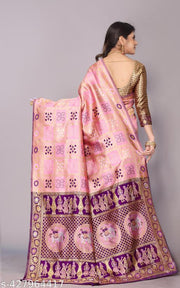 cotton silk jacquard with blouse