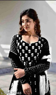 Womens and Girls Anarkali With Duptta Set