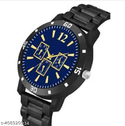 Miss perfect Blue Sq Crono Dial Bumpper Pu Black Belt Men and Boy Watch