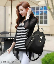 Anti Theft Backpack Schoolbag Fashion Multifunctional Travel Backpack(Black)