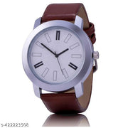 Leather Strap Watch for Men & Boys - Combo of 3 Watches