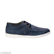 LE GREEM Men's Blue Comfortable & Smart Synthetic Lace Up Running  Walking  Casual Shoes Sneakers