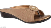 Unique Design Copper Flats Heel Ladies Ankle Strap The Shoe Has an ankle strap, which provides Extra Comfortable Flats Sandal Modern Women Flats Stylish Women Flats Latest Alluring Women