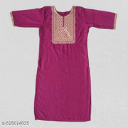 Women Ethnic Wear Rayon Embroidery Gala Kurti, Size -S, M, L, XL, XXL, 2XL, New Design & Fashionable Kurti, Pack of 2 (Combo of 2)