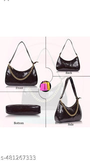 women fashion croco shoulder bags zip pocket canvas handbag bags for women(Black)