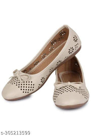 MAHI & LOOKS Stylish Cream Bellies for women (CREAM)