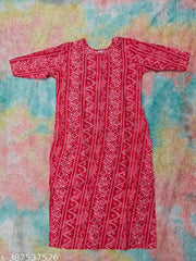 Women’s Printed Crepe A-Line Stright Kurti | Daily Office Wear | Stylish Multicolor Design Combo of 2 PACK OF 2 | Extra plus size - S, M, L, XL, 2XL, XXL, 3XL, XXXL, 4XL, 5XL