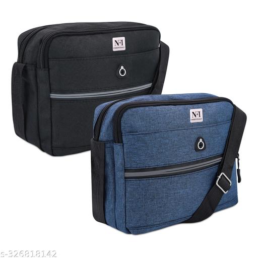 NFI essentials Small Unisex Sling Bag Cross Body Bag for Travelling, Business Messenger Bag Travelling Bag one Side shoulder Bag