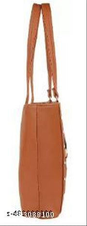 Spacious Dark Tan, Blue, Beige Embellished Canvas Block Tote Bag for Women with 2 Pockets Ideal Large Shoulder Tote Bag and Handbag for Work, College, and Office Use