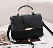 Elegant Light black Top Handle Crossbody Satchel Bag