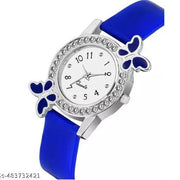 NEW ATTRACTIVE MULTICOLOR BF DESIGN WATCH & 2 BRACELET COMBO FOR GIRLS & WOMEN