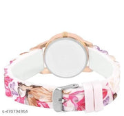 Flower Round Dial Analog Wrist Watch For  Women and Girls Pack of 2 Watch