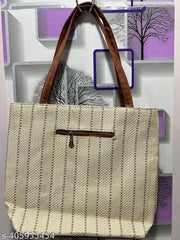 NEW FANCY JUTE BAG WITH MINI POUCH FOR WOMENS AND GIRLS
