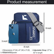 Stylish Unisex Sling Bag with Adjustable Strap | Lightweight Crossbody Shoulder Bag for Daily Use (Navy Blue)
