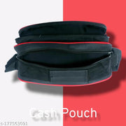 Polyester Unisex Cash Pouch | Money Carrying Multipurpose Travel Pouch Sling Bag Pouch | Handcuffs Cash Pouch | Waist Bags | Daily Usable Cash Pouch