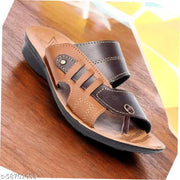 New Flip-Flop & Sllipers for Men Slip-On (Brown)
