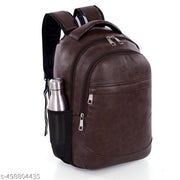 Medium 30 L Laptop Backpack For Men and Women Vegan Leather School College Bag