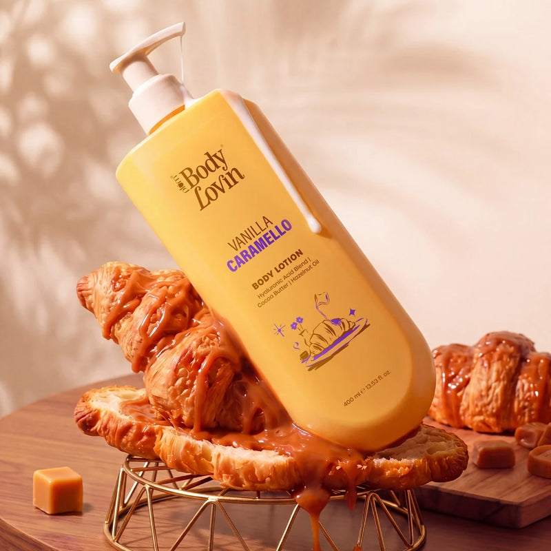 Plum Goodness Vanilla Caramello Body Lotion by BodyLovin' | 400 ml