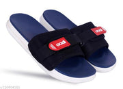 MRJ1454 Men's Blue Synthetic Leather Daily Casual Slipper