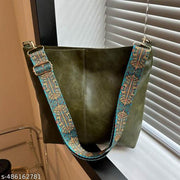 SYGA Women's Large capacity - Multi-Purpose Retro Wide-Band Tote Bag (Green)