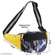 Znw-Enterprise-Waist-Bag-For-Men & Women-Polyester-Zipper Closure-Adjustable Straps-Stylish waist bag