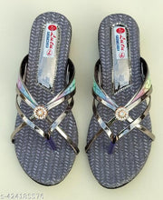 Name : stylish flat slipper Name: stylish flat slipper  Material: EVA Sone Material: Pvc Patterm solid Fastening  & Back Detail: Ankle Loop Net Quantity (N):1 Sizes: IND-4, IND-5, IND-6, IND-7, IND-8, IND-9 Country of Origin: