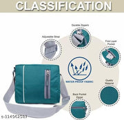 Fancy Craft Men & Women Green Sling Bag - Extra Large