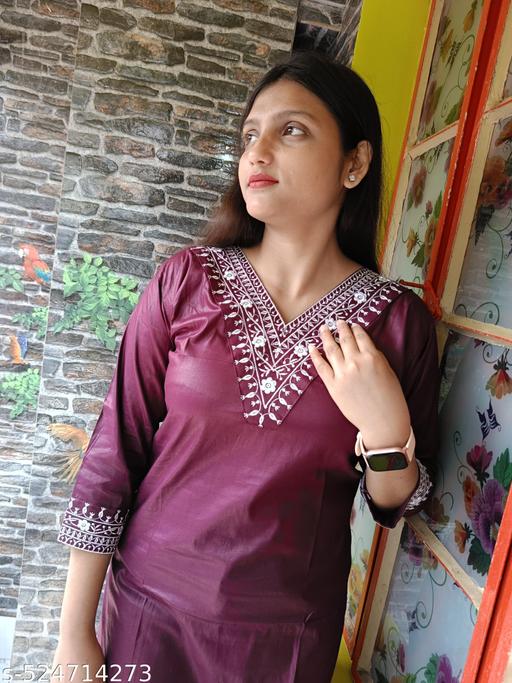 embroidery rayon kurti