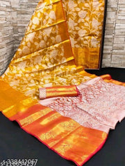 Kanjiveevaram silk saree with designer blouse