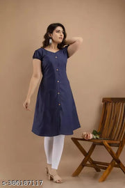 Women Cotton Slub Straight Kurti Women || Cotton Slub Kurta Set for Women || Casual Kurta Set || Occasional || Festival || Indian Straight Kurti